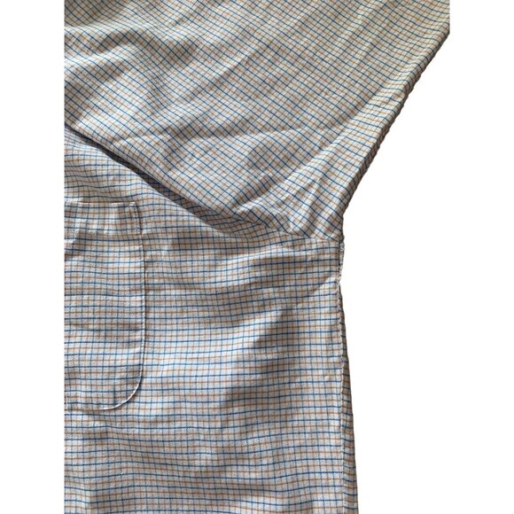 Chaps Mens Checkered Button-Up Long-Sleeve Shirt Size 17-17.5  36-37 - Picture 6 of 13